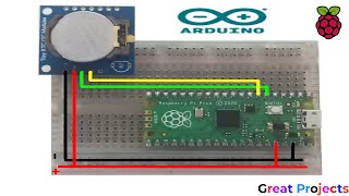 Raspberry Pi Pico DS1307 Arduino IDE [upl. by Marje]