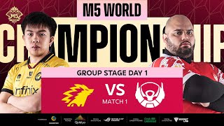 ENG M5 Group Stage Day 1  ONIC vs BTR  Game 1 [upl. by Tebzil]