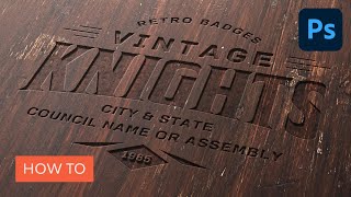 Create a Wood Engraved Logo Mockup in Photoshop  Photoshop Tutorial [upl. by Galvan196]