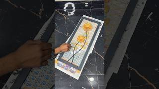 Golden Floral Decorative Piece Craft short youtubeshort reel viral trending diycrafts golden [upl. by Mairb]