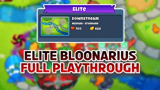 Elite Bloonarius On Downstream  Full Playthrough [upl. by Seka937]