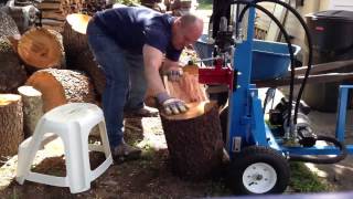 Ramspliter HV16 Vertical  Horizontal Electric Log Splitter Vertical mode [upl. by Netti31]