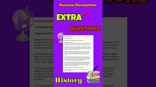 Russian Revolutions Question paper 🗞️  study learn history ncert shorts [upl. by Naryt]