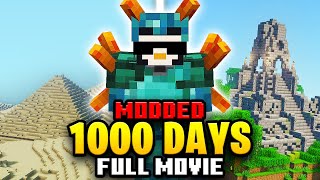 I Survived 1000 Days in MODDED Minecraft MOVIE [upl. by Marian199]