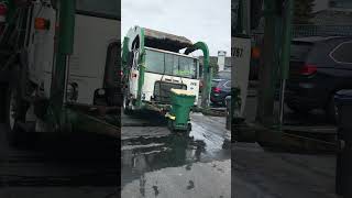 WMAdvanced Disposal Garbage Truck with curotto can grippers on the front [upl. by Bjork]