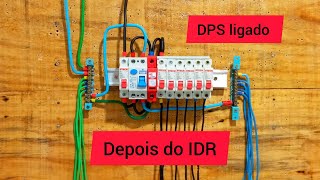 Quadro monofásico 220V completo com aterramento TNS [upl. by Gellman]