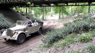 Militracks 2012 Einheitsdiesel  Horch and Kübelwagen Overloon Liberty Park [upl. by Mayer]