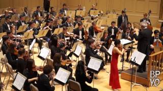 Stravinsky Violin Concerto Mvt II Ayano Ninomiya Benjamin Zander Boston Phil Youth Orch [upl. by Eittel]