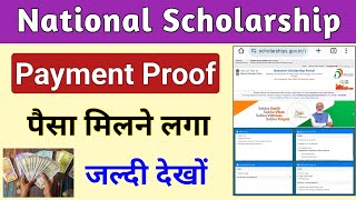 National Scholarship Payment Received 2024  Check NSP Payment Status  PFMS New Updates 2024 [upl. by Hussar496]