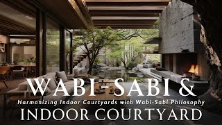 WABI SABI Philosophy amp Indoor Courtyards Harmony  Embracing Serenity amp Nature Inspired Living [upl. by Gnous528]