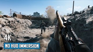 Battlefield V  No HUD Immersion Gameplay  Hamada Map 4K [upl. by Eryt]