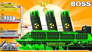 MEGA BOSS RADIACTANIATANIC vs MEGA TANK  Cartoons about tankNina tank cartoon [upl. by Guinevere]