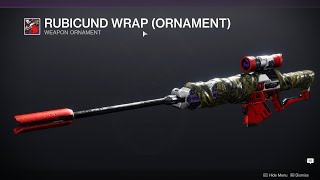 HOW TO GET RUBICUND WRAP ORNAMENT  DESTINY 2 [upl. by Neema]