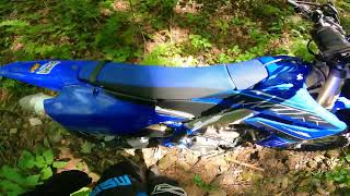 Yamaha WR 450F in hard enduro terrain Part One [upl. by Boggs556]