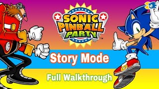 Sonic Pinball Party Story Mode  Full Walkthrough [upl. by Anitaf]