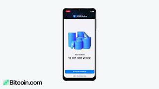 How to stake VERSE in the Bitcoincom Wallet app [upl. by Ammadis316]