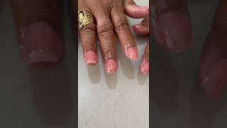 Acrílico en uñas naturales más smalte en gel [upl. by Aneen]