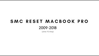 SMC Reset Apple MacBook Pro Air 20102011201220132014201520162017 [upl. by Shepard]