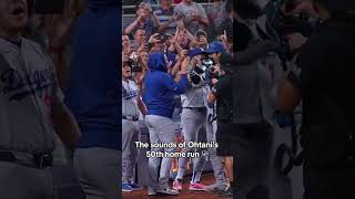 The sound of Ohtanis 50th homer 🔊 via dodgersTT shorts [upl. by Manup]