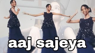 Aaj sajeya dance choreography easy dance steps   varni vlogs [upl. by Ainimreh]