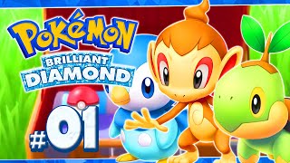 Pokemon Brilliant Diamond Part 1 THE SINNOH REMAKE Gameplay Walkthrough [upl. by Ailalue]