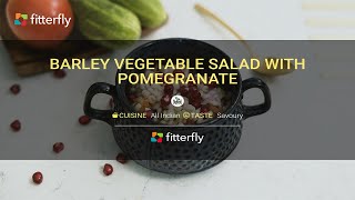 Healthy Vegan Pearl Barley Grain Salad In 5 Minutes FitterEats [upl. by Durarte]