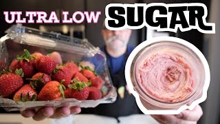 Ultra Low Sugar Strawberry Sorbet in Ninja Creami [upl. by Inna]