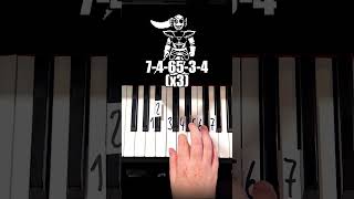 Spear of Justice Undertale Piano Tutorial shorts [upl. by Knorring]