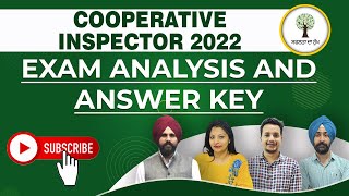 Exam Analysis amp Answer Key  Cooperative Inspector 2022  Success Tree Punjab [upl. by Nalced9]