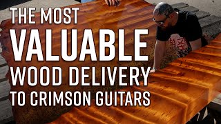 Crimsons OLDEST and Most Valuable Wood  To Build a Guitar from 42000 Year Old Wood [upl. by Wayne]