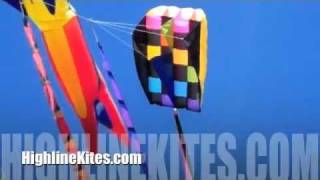 Parafoil 50 Kite with Transition Tails from Highline Kites [upl. by Eimirej]