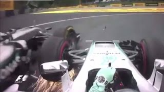 Austrian GP 2016 F1 onboard Hamilton amp Rosberg crash Analysis Whos to blame [upl. by Dov]