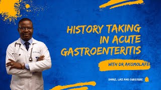 Historytaking in acute gastroenteritis [upl. by Erdnua119]