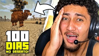 SOBREVIVI 100 DIAS NO DESERTO DO MINECRAFT🥵  PT 1 [upl. by Asenav213]