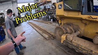 Weird undercarriage problems with dozer tracks I have never seen before [upl. by Esilegna]