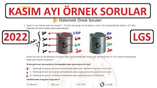 Kasım ayı örnek sorular  LGS Örnek Sorular ve Çözümleri [upl. by Carlynne]