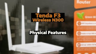 Tenda F3 Wireless N300 Physical features [upl. by Sanchez797]