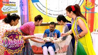 Gokuldham Ladies Surprise Popatlal  Taarak Mehta Ka Ooltah Chashmah  Diwali Special [upl. by Jacoba]