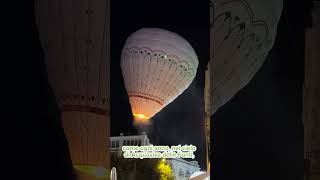 Ad Acquaviva in onore della Madonna di Costantinopoli ogni anno fanno volare un pallone aerostatico [upl. by Nosremaj178]