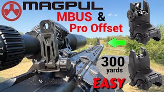 MAGPULs MBUS amp Pro Offset Iron sights REVIEW [upl. by Lussier]