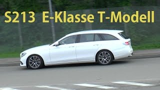 Mercedes Erlkönig Convoy EClass Estate letzte Ausfahrt EKlasse TModell S213 vor Weltpremiere [upl. by Nate]