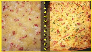 Flammkuchen  Tarte Flambée my twisted version [upl. by Yelehsa]