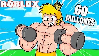 ¡SOY EL MAS FUERTE DE ROBLOX 💪🥵 60 MILLONES DE FUERZA  RODNY [upl. by Lhadnek]