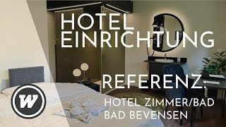 Hotelzimmereinrichtung mit Badezimmer  WILKENING HOTEL DESIGN [upl. by Elletse]