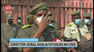 Serviços penitenciários DirectorGeral avalia situação prisional no Uíge [upl. by Eada424]