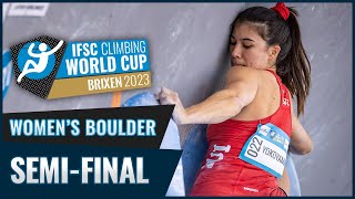 Womens Boulder semifinal  Innsbruck 2023 [upl. by Akcirederf566]