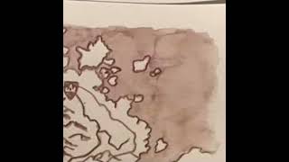 Skyrim Map watercolor fanart [upl. by Ennaitsirk668]