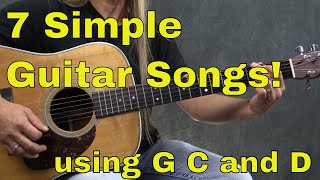 7 Easy Songs With 3 Guitar Chords  Steve Stine  GuitarZoomcom [upl. by Lockwood]