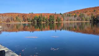 Benedict pond at Beartown State Forest Monterey Massachusetts October 22nd 2024 [upl. by Ahsait]