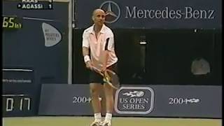 Haas vs Agassi Toronto 2004 [upl. by Alyhs]